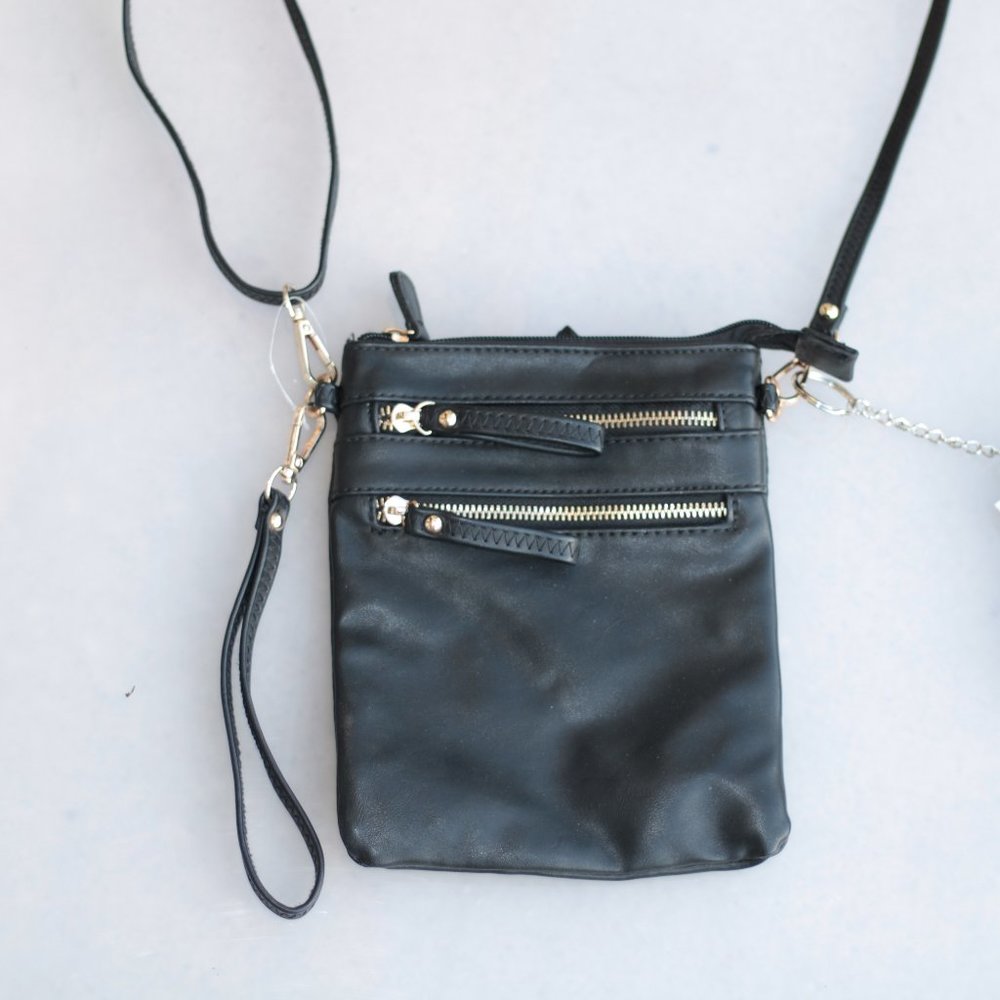 Black Mini Women’s Cross Body Shoulder Strap Bag Travel